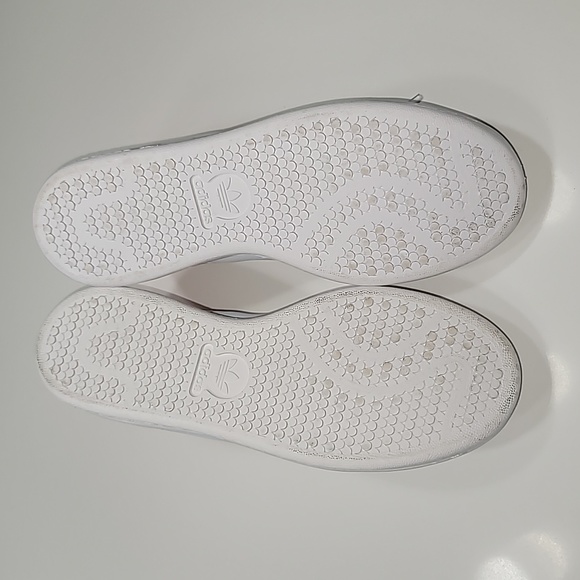 Adidas Stan Smith Sneakers, White & Orange, Size 8.5 - Picture 5 of 8